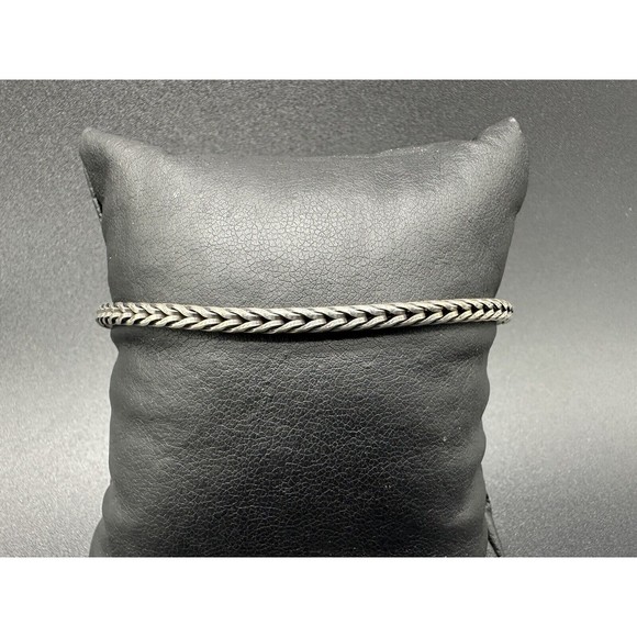 Trollbeads Sterling Silver 925 Foxtail Chain Bracelet 7” - Picture 3 of 8